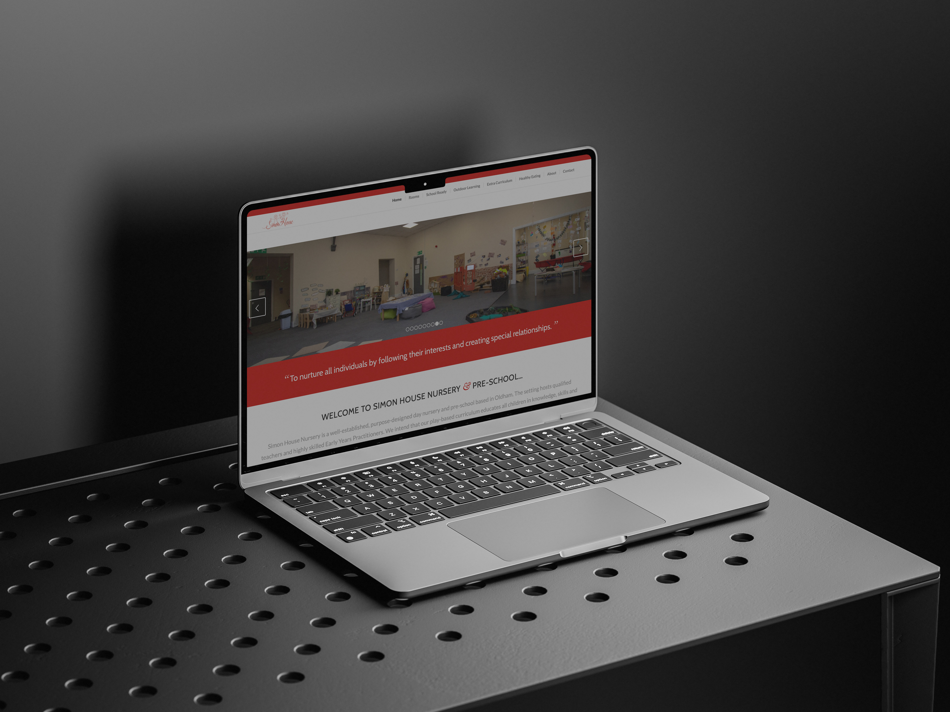 Simon House Nursery website developed by GMCR Media